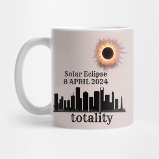 Art Solar Eclipse 2024 Totality 8 April  T-Shirt Mug